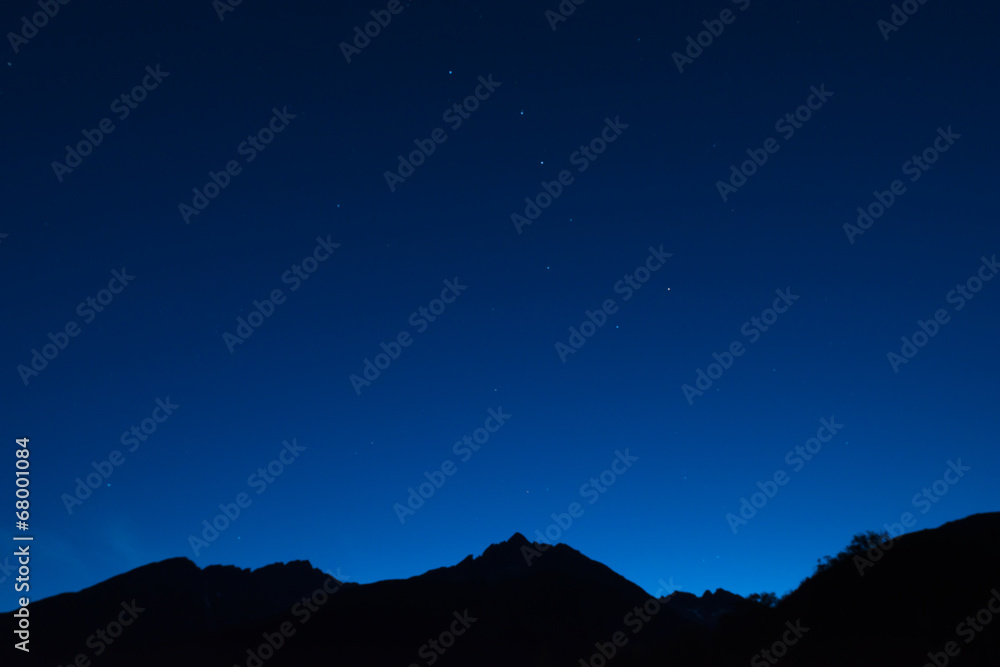 Sternenhimmel über Sedrun / Graubünden Sternenhimmel über Sedrun / Graubünden