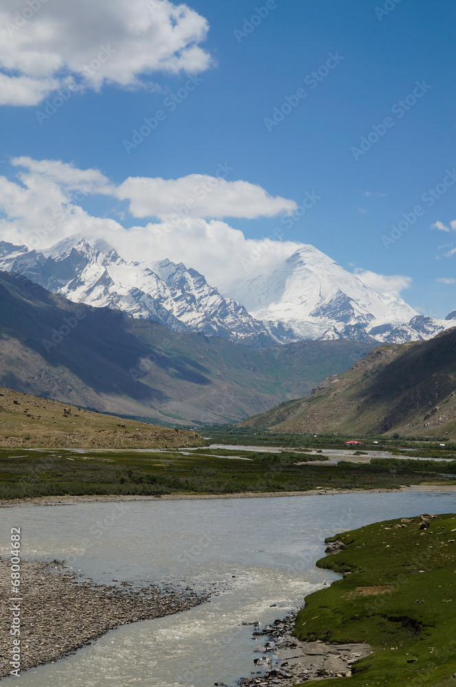 Beautiful mountain and river in Suru Valley,Ladakh, India