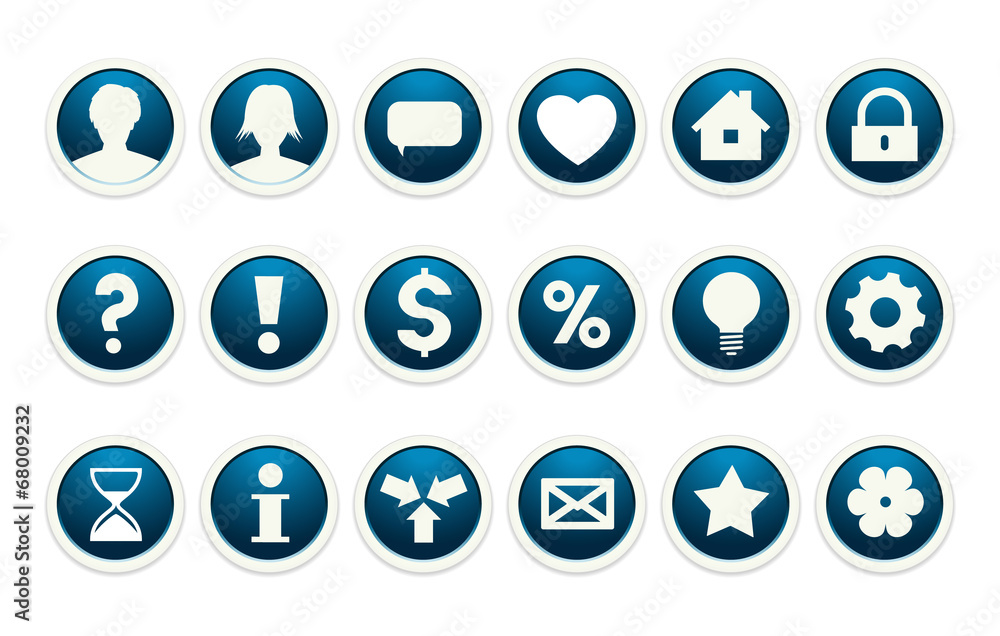 the set of common web icons the set of common web icons
