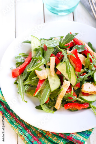 salad with vinaigrette dressing