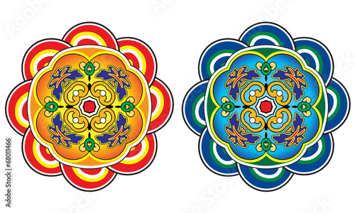 traditional chinese door beam decorative pattern