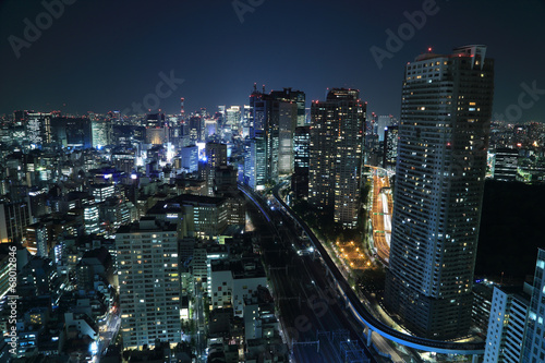 Photography Tokyo cityscape at night
