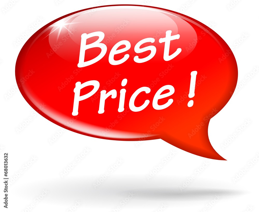 Vector best price speech bubble Vector best price speech bubble