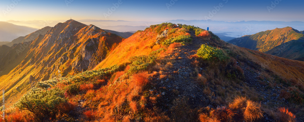 Plakat Panorama of mountain scenery
