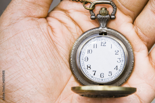 фотографія Photo Illustration of pocket watch without the hour hands