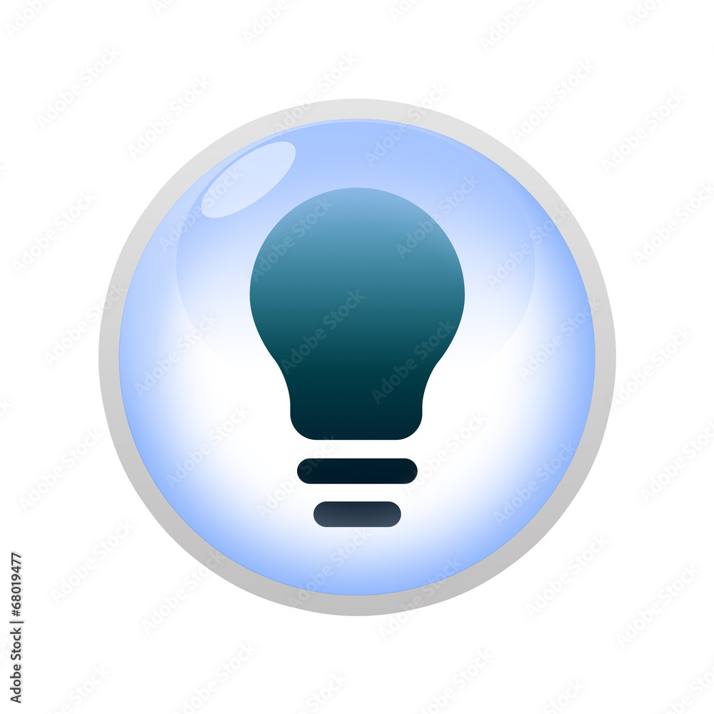 Icone bulle d'eau : ampoule Icone bulle d'eau : ampoule