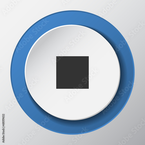 Media Player paper icon with shadow