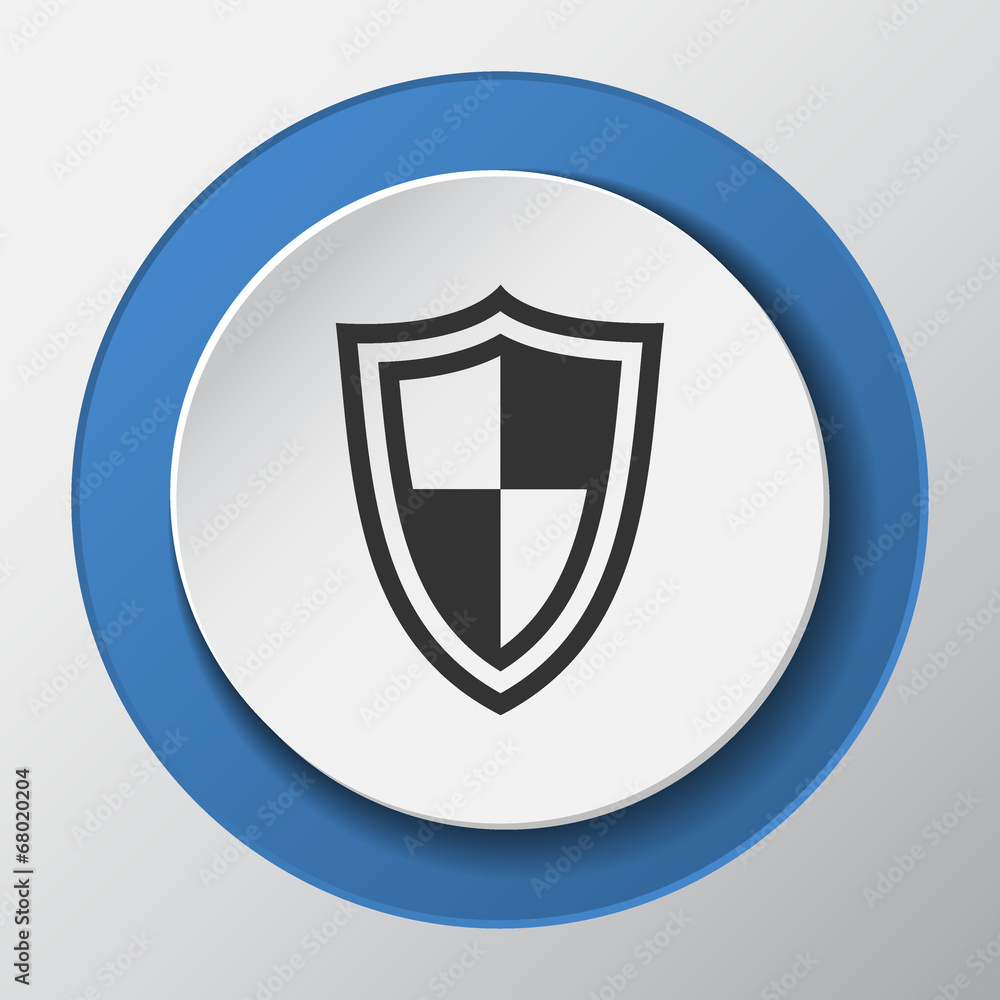 Security paper icon with shadow Security paper icon with shadow