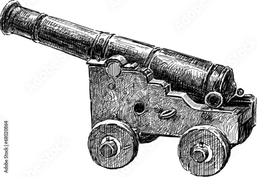 old artillery gun