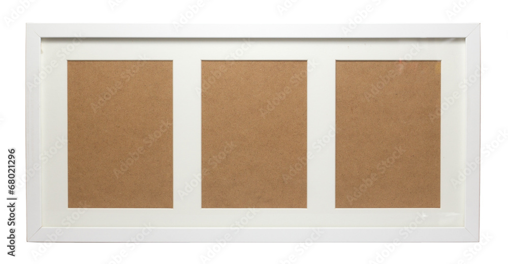 Fototapeta premium White Three Frames Picture