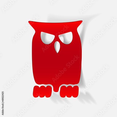 realistic design element: owl