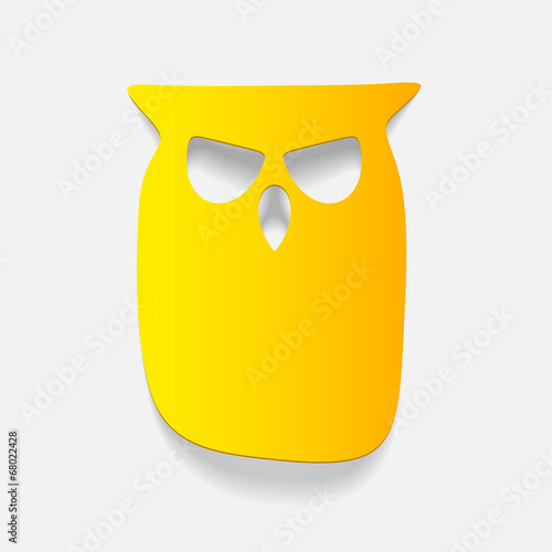 realistic design element: owl