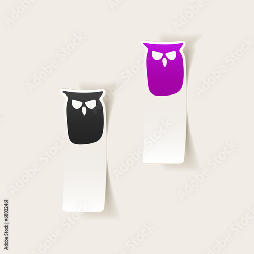 realistic design element: owl