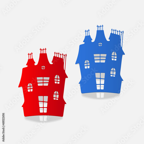 realistic design element: house