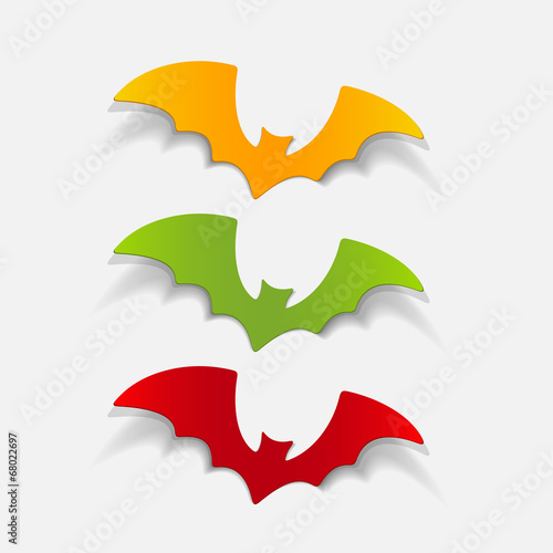 realistic design element: bat