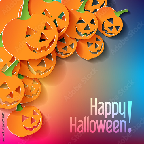 Halloween Pumpkin Origami Papier Bunt ECKE