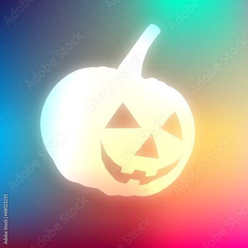 Halloween Pumpkin Licht Bunt Regenbogen