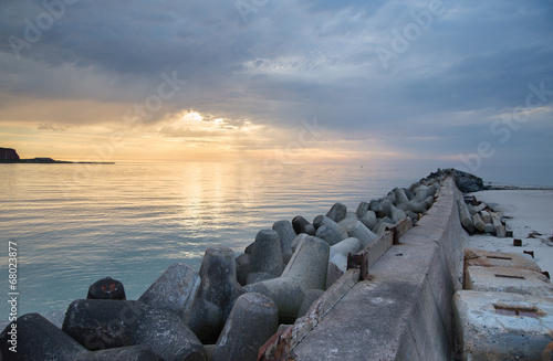 Sonnenuntergang auf Helgoland