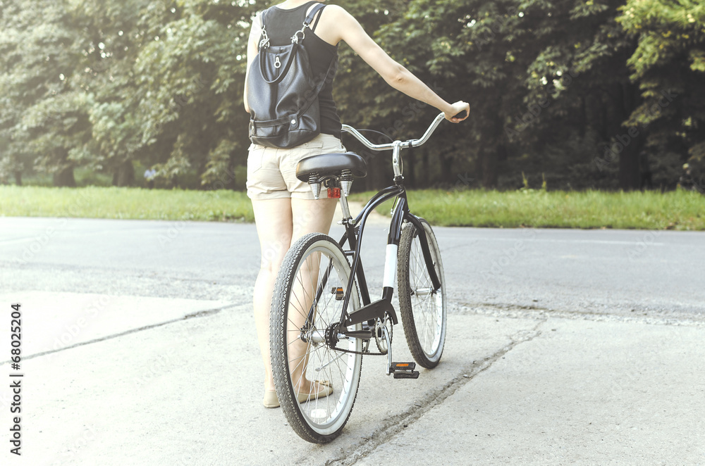 Naklejka premium Cyclist