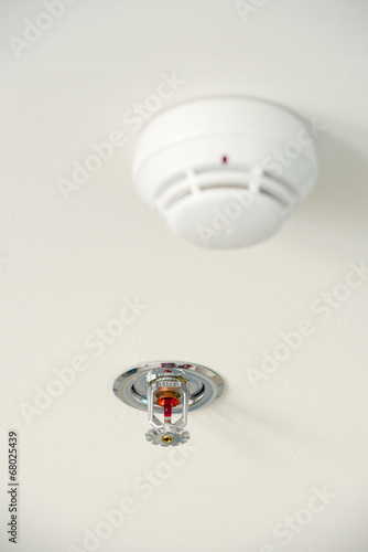 Wallpaper Mural Sprinkler and smoke detector Torontodigital.ca