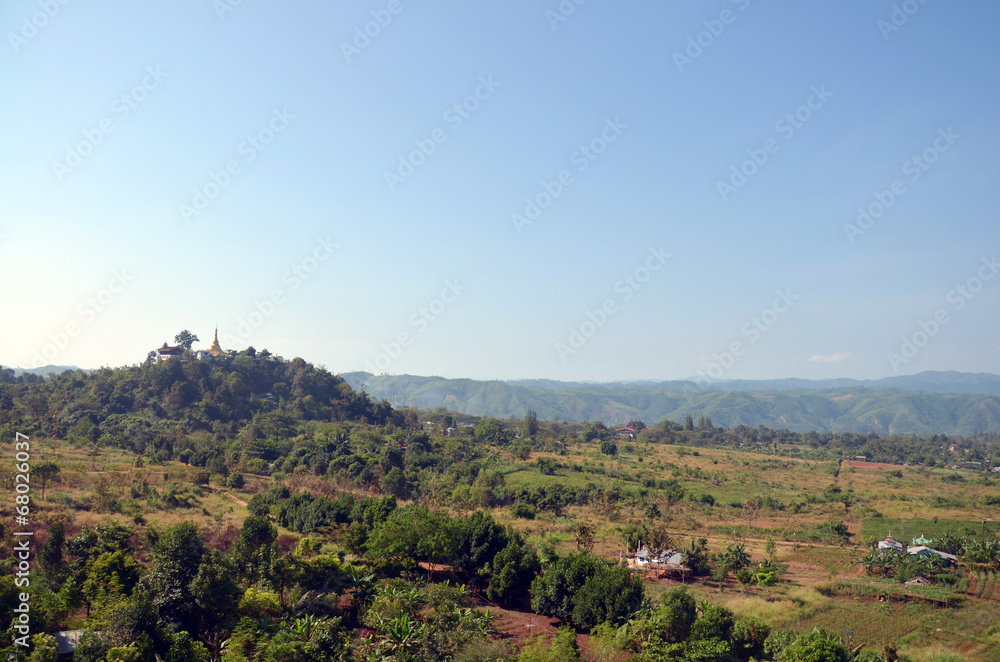 View point Landscape of Payathonsu in Kayin State