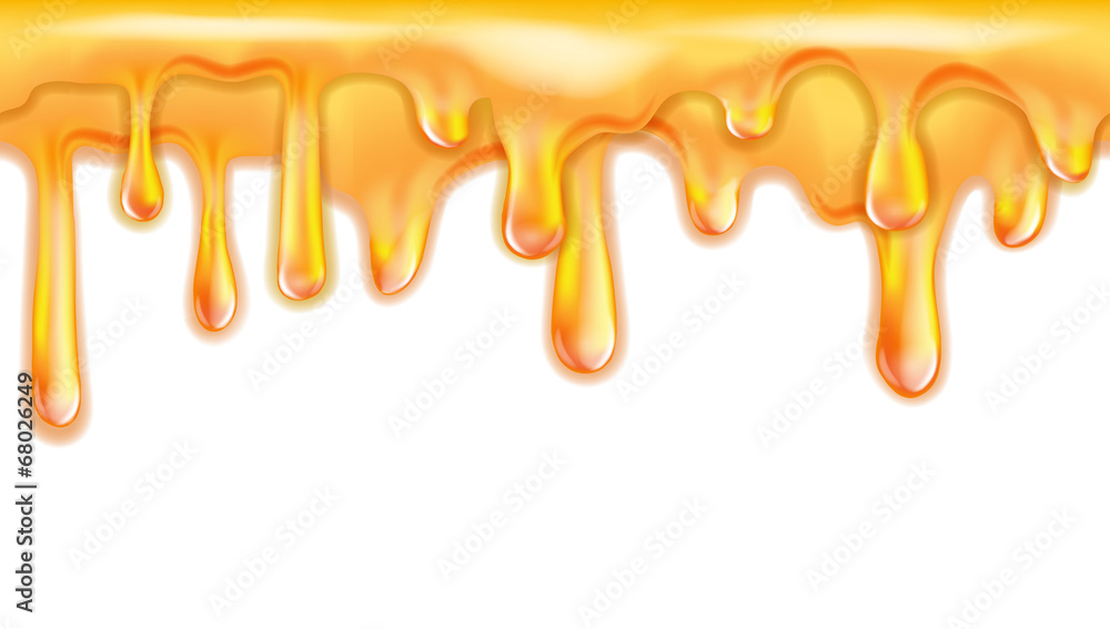 Sweet yellow honey drips seamless patterns Sweet yellow honey drips seamless patterns