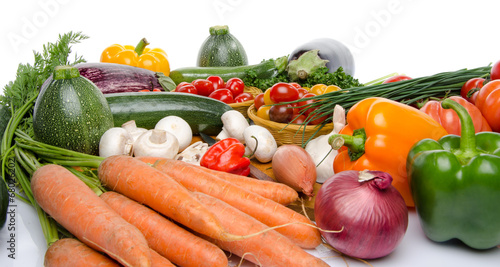Composition with different vegetables