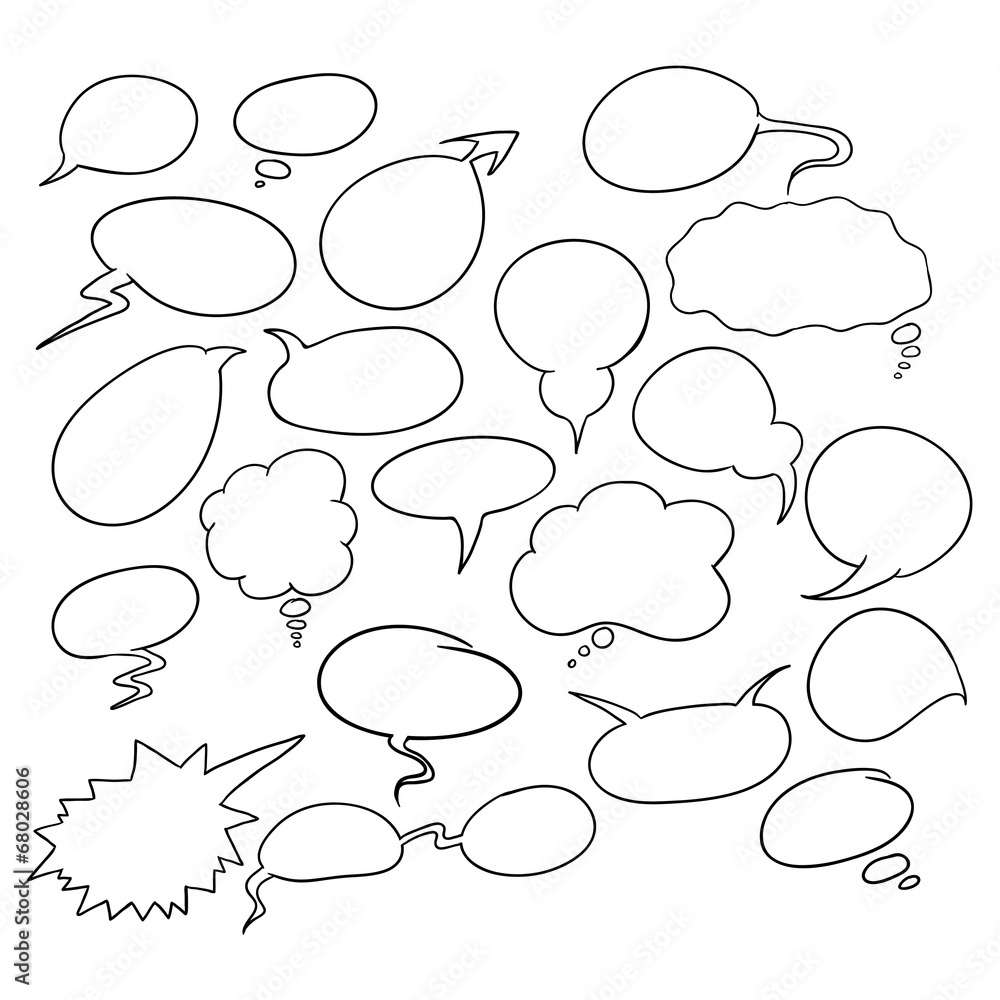 Obraz premium speech doodle