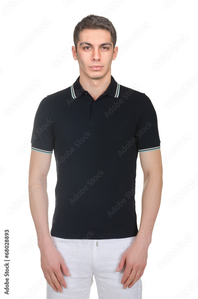 Male t-shirt isolated on the white background Male t-shirt isolated on the white background