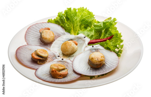 Grilled scallops