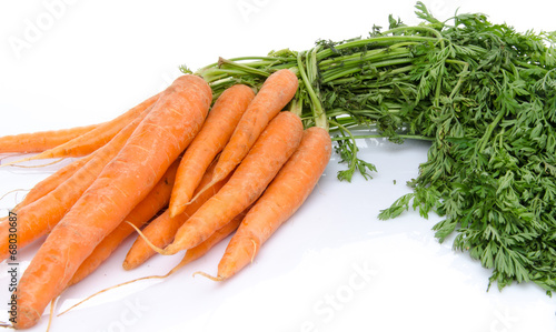 Bunch of fresh carrots
