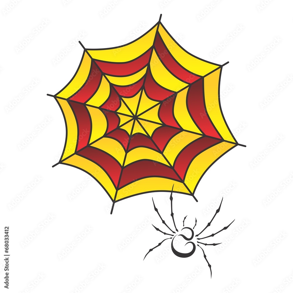 Fototapeta premium spider web art