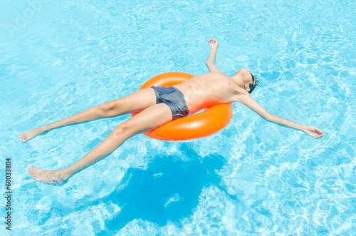 Boy in the pool