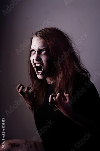 Mad possessed girl
