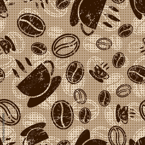 seamless coffee pattern