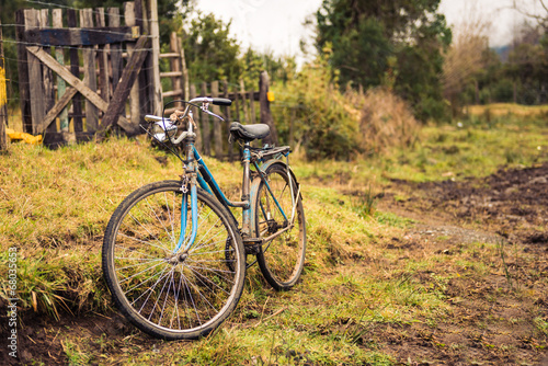 Old bike in the countryside