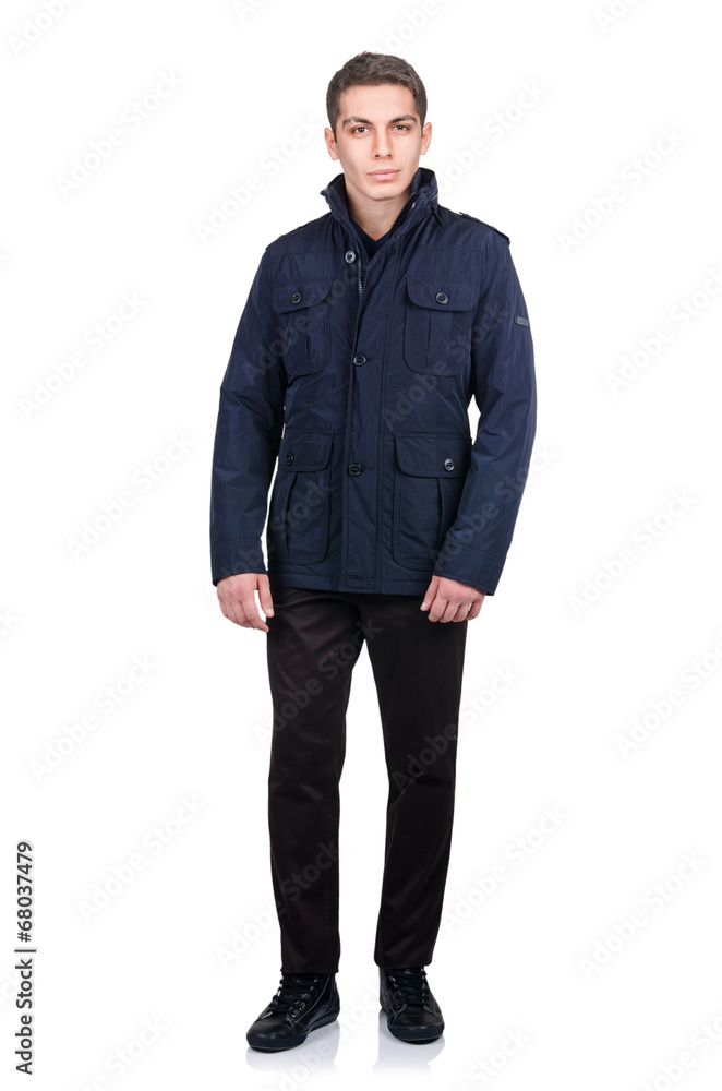 Man in fashion look isolated on white Man in fashion look isolated on white
