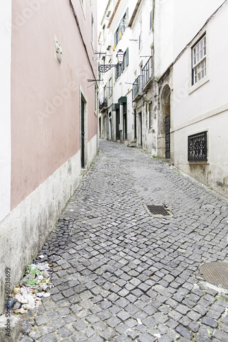 Old and historic alley in Lisbon © esebene