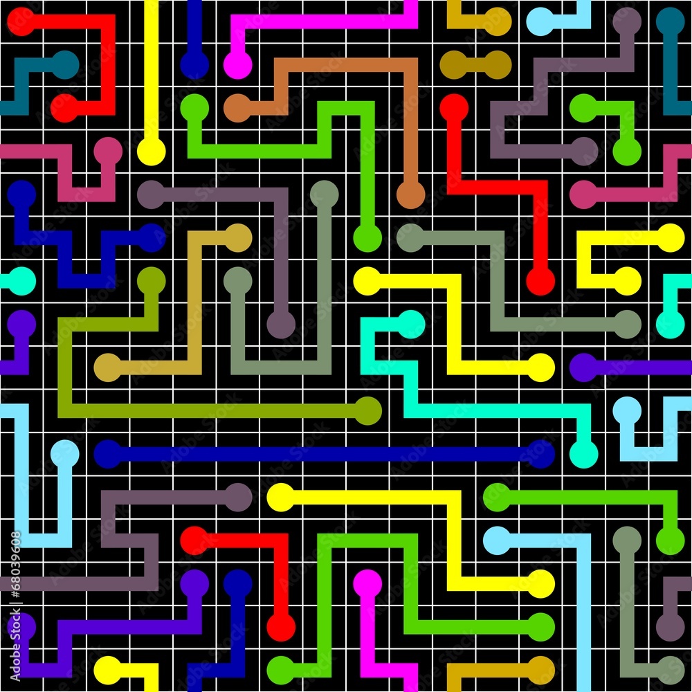 TRAMA CIRCUITO ELETTRICO O DATI