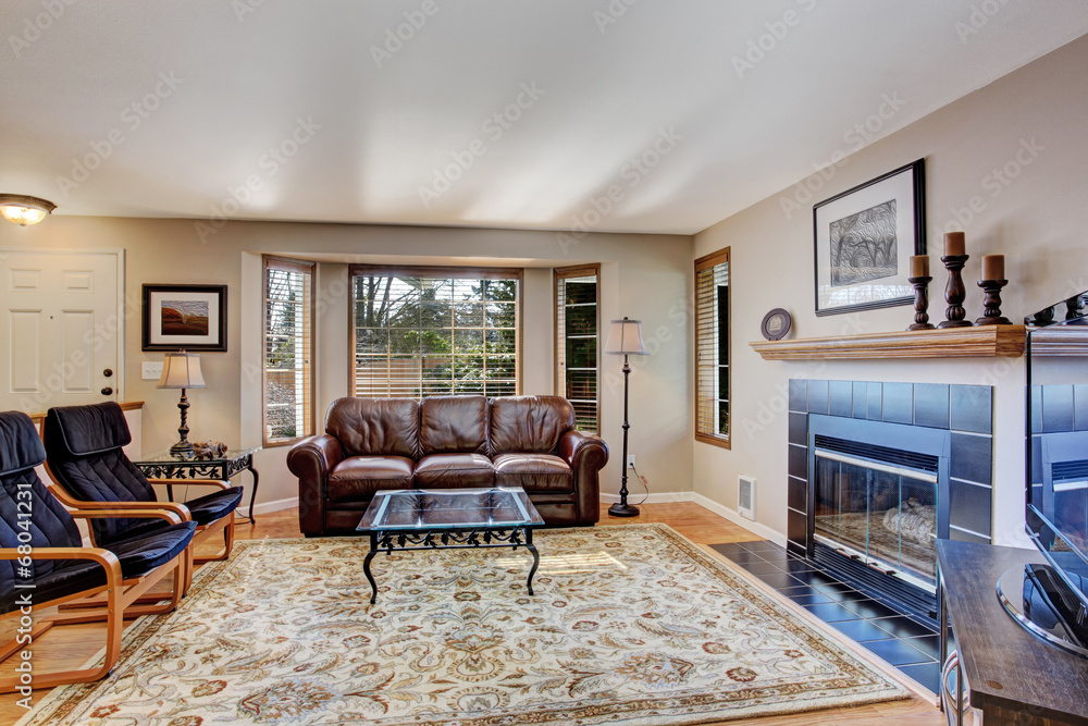 Fototapeta premium Living room in modern house