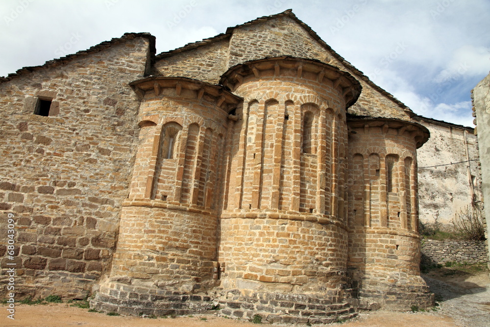 San Martin de Buil romanesque church in Huesca Sobrarbe Spain