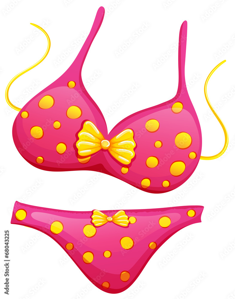 A pink bikini