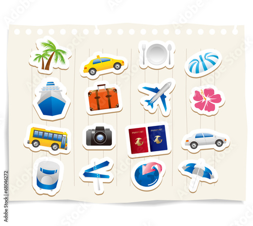 tourism icons Vector