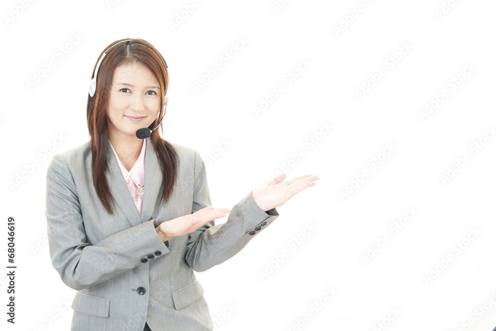 笑顔のオペレーター 笑顔のオペレーター