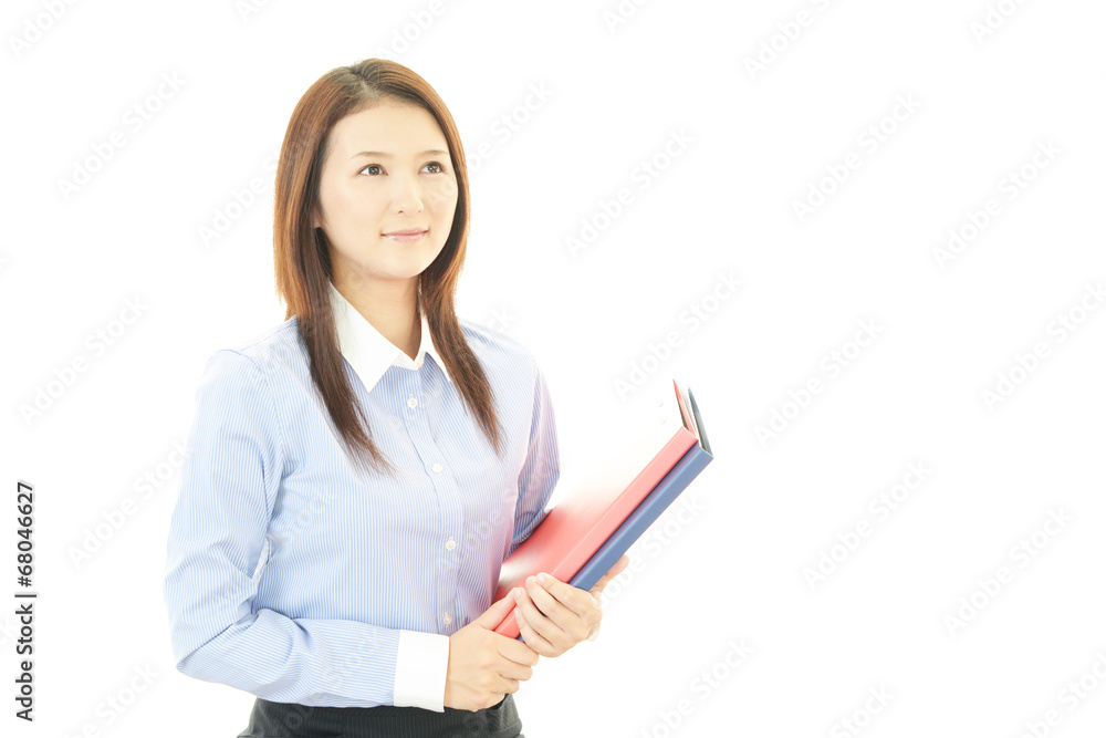 笑顔のOL 笑顔のOL