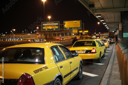 Airport Taxi Lineup