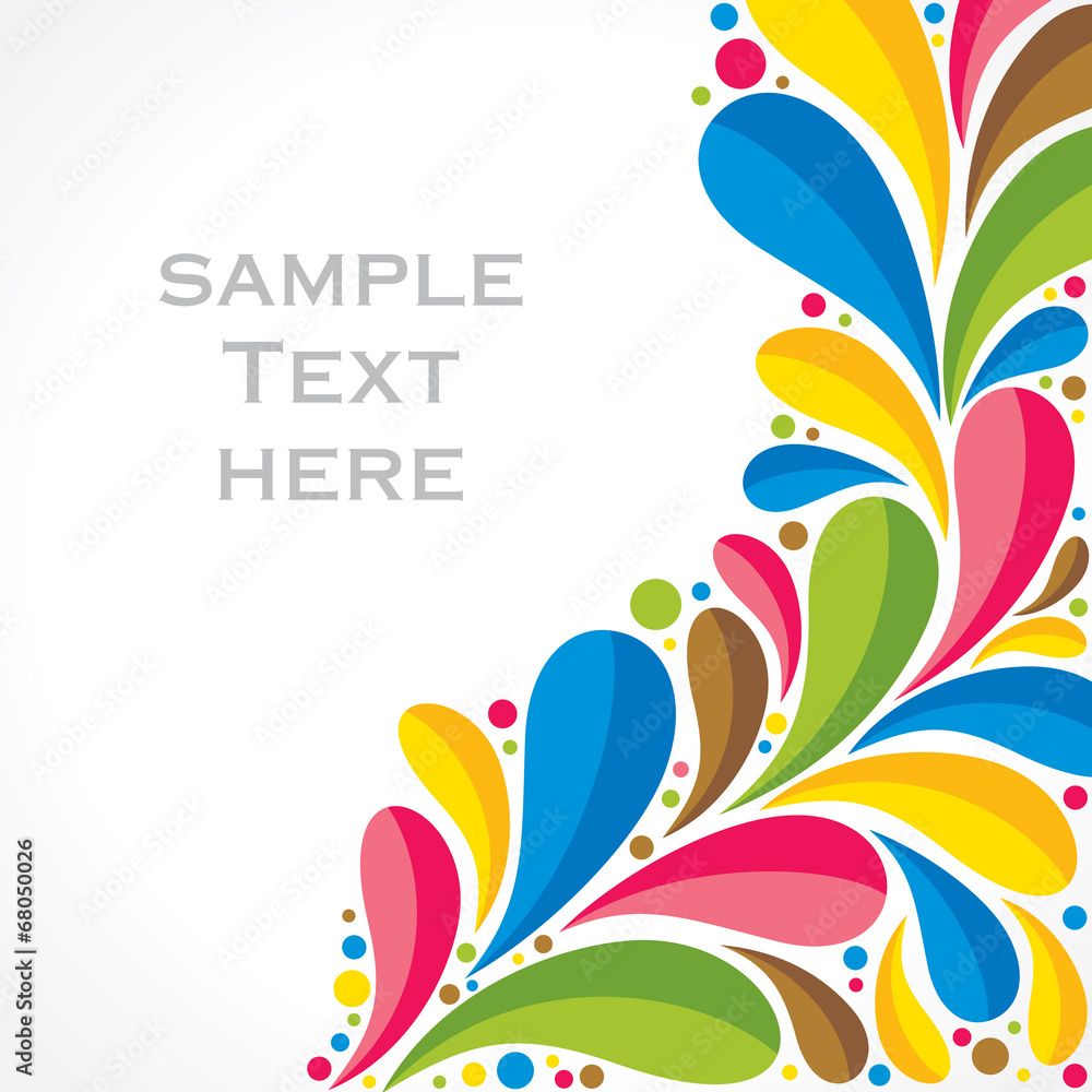 creative colorful flora background vector