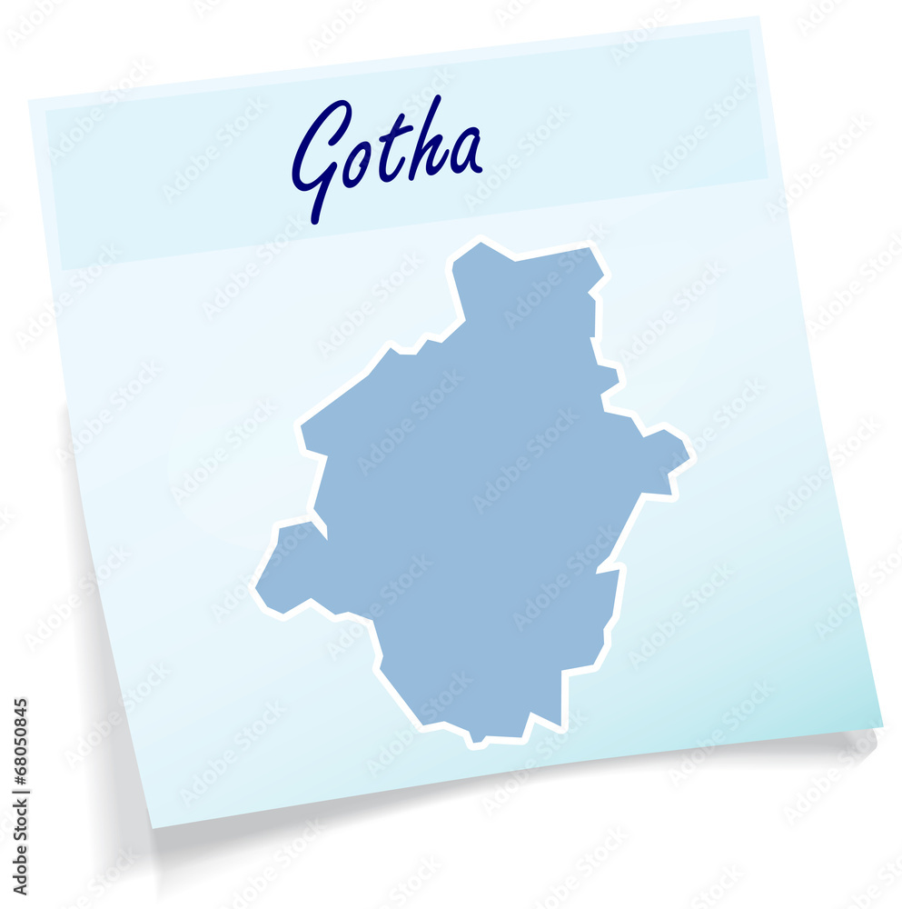 Gotha als Notizzettel