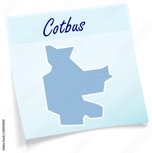 Cottbus als Notizzettel