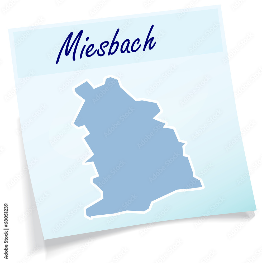 Miesbach als Notizzettel